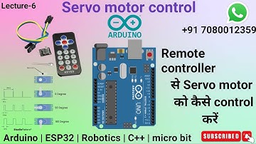 How to Control a Servo Motor with IR Remote Using Arduino | Step-by-Step Tutorial