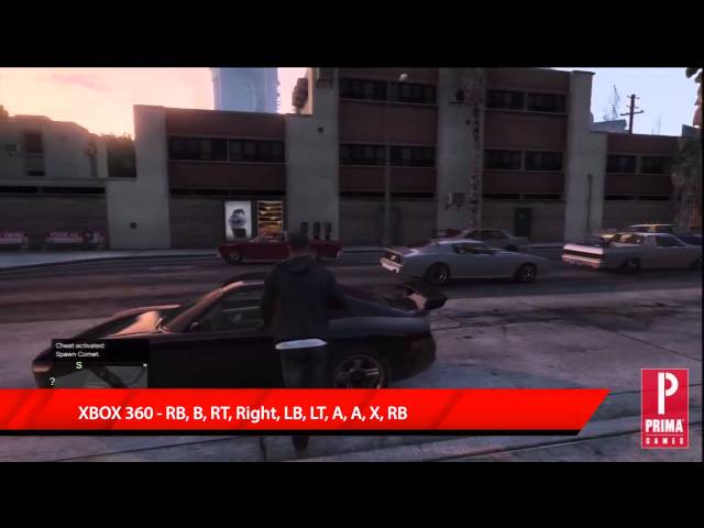 Código Cheat do Comet no GTA V 