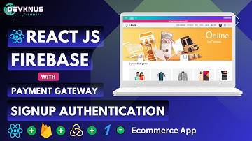 Build Ecommerce App with React And Firebase| Signup Authentication| React Projects For Beginners #20