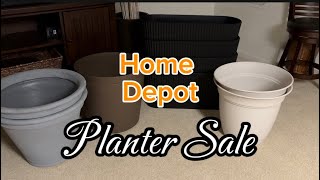 Sale On Huge Planters:#homedepot #patiodecor #planter #sale