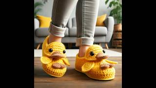 Super cute woolen shoes #knitted #crochet #design #shoes