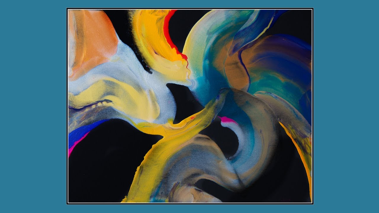 Elements and Water - Whitney Design Studios contemporary abstract acrylic  ink painting on paper — Whitney Design Studios