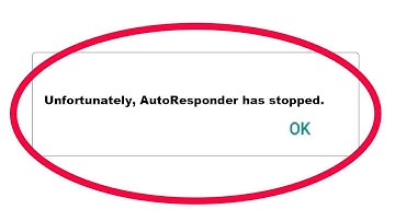 ✅Fix AutoResponder App Unfortunately has Stopped Error Problem on Android✅