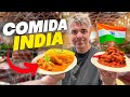 Probando comida india por primera vez en india todo es una m