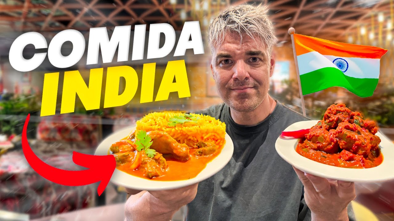 PROBANDO Comida INDIA por PRIMERA VEZ en INDIA🇮🇳 *TODO ES UNA M…*