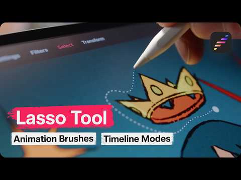 What’s New in Procreate Dreams | Lasso Tool, Animation Brushes, Timeline Modes