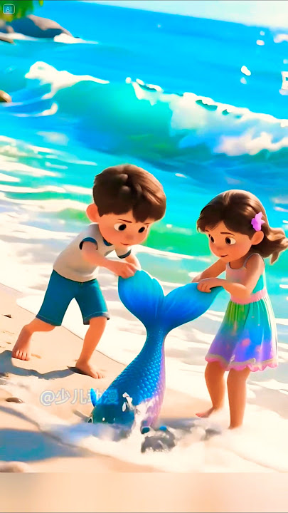 The mermaid was pulled out of the sand😯