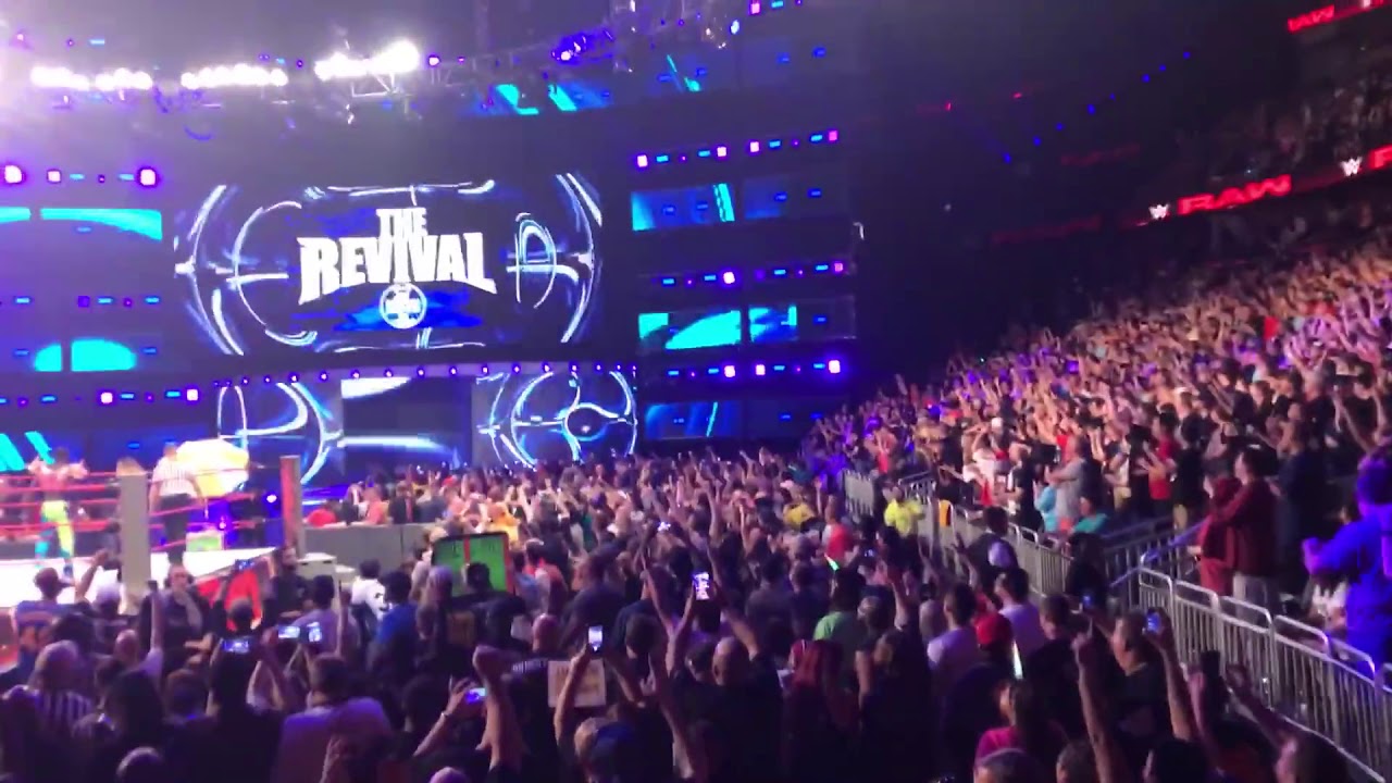 WWE The Revival Debut HUGE POP Live BEST Crowd REACTION