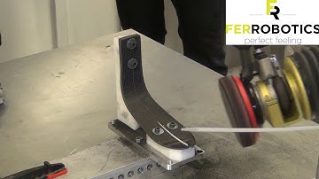 Contact-sensitive processing of carbon parts with FerRobotics ACF-K cobot sanding tool