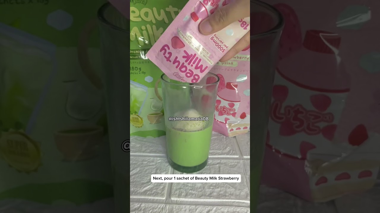 Dear Face Beauty Milk Matcha & Strawberry 