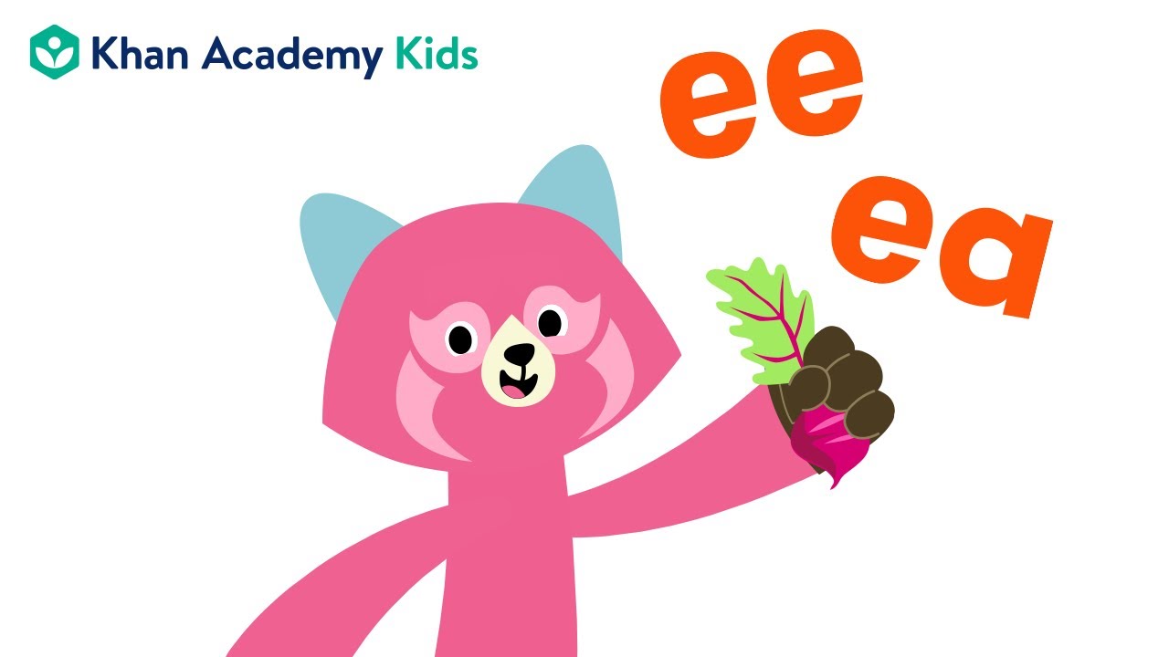 Words with -ee and -ea | Vowel Teams | Learn to Read with Khan Academy Kids