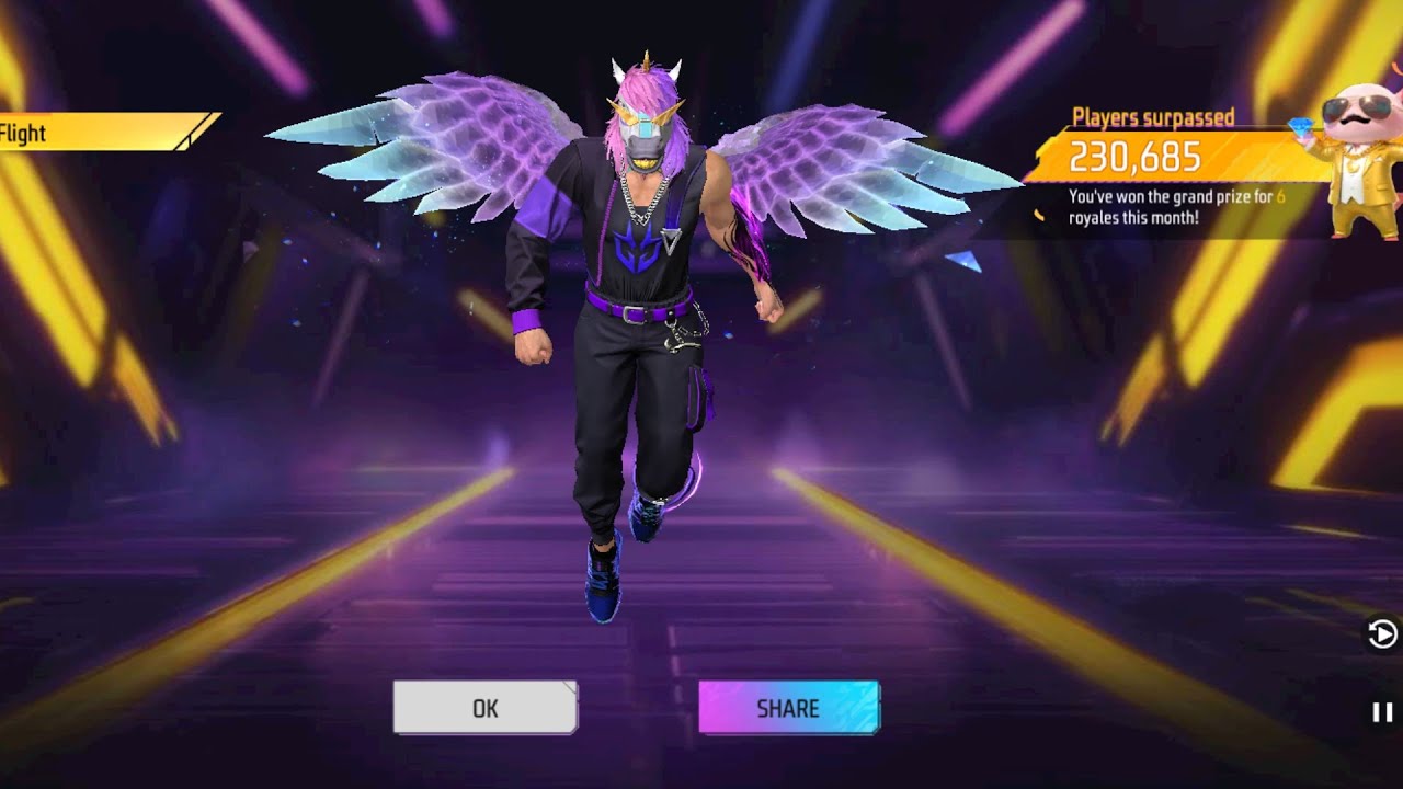 Spin Emote Sayap Ungu tanpa trik ‼️ habis berapa?