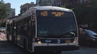 MTA NYC Bus NovaBus LFSA #5846 M15