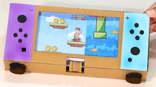 How To Make Mini Super Mario Game From Cardboard ! DIY Cardboard Gaming Project