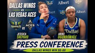 Dallas Wings Postgame: Arike Ogunbowale, Jessica Shepard & Jose Fernandez React to 96-66 Win vs Aces
