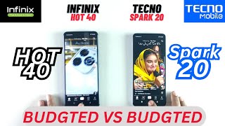 Infinix Hot 40 vs Tecno Spark 20 - Speed Test #Infinixhot40 #tecnospark20 #speedtest #phones4u