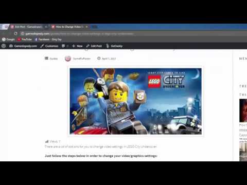 How to Change Screen Resolution/Video Settings in LEGO City Undercover