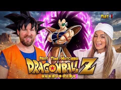My wife REACTS to DRAGON BALL Z for the FIRST Time || Part 1 - Raditz