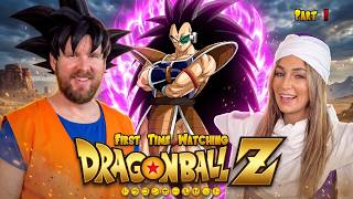 My wife REACTS to DRAGONBALL Z for the FIRST Time || Part 1 - Raditz