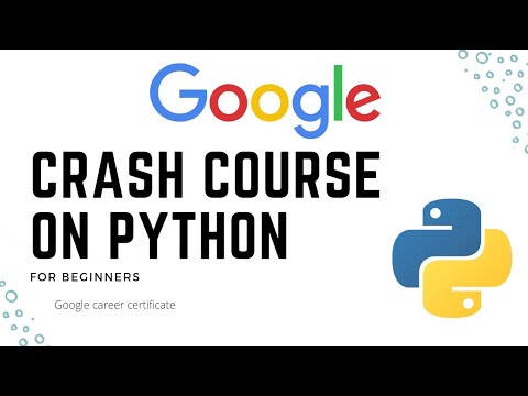 python syntax explained by Google career certificate program.