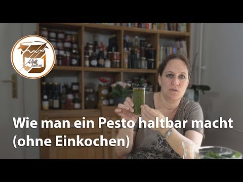 Frisches Pesto ohne Einkochen haltbar machen – so geht es richtig!