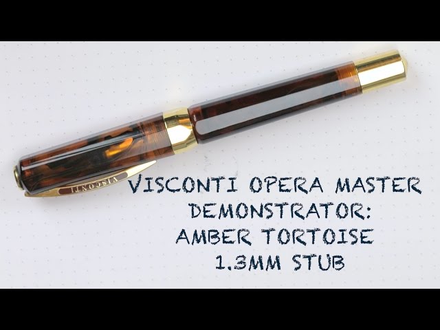 visconti opera master tobacco Visconti Opera Master in Tobacco Fountain Pen Review