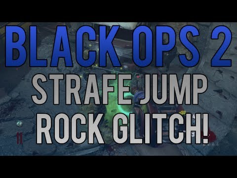 Black Ops 2 Zombie Glitches: Nuketown Zombies - Strafe Jump Rock Glitch!