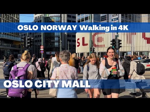 Oslo Norway 🇳🇴- May - 10 - 2023 - 4K-HDR Walking Tour
