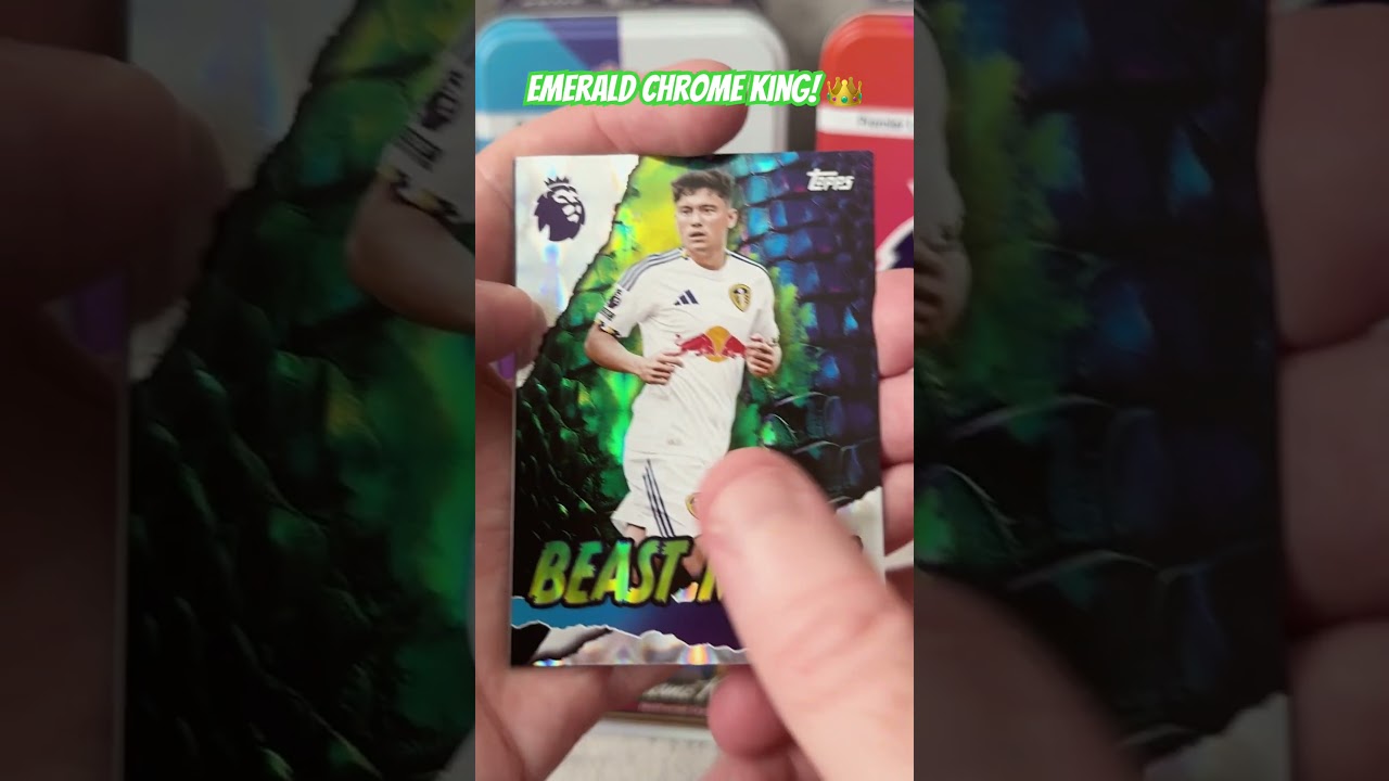 I finally packed an emerald chrome king - Topps premier league 2026