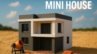     I Built a Modern Miniature House with Real Bricks