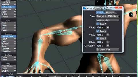 My LightWave Muscle Bone rigging plugin