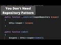 Laravel Code Review: Why NOT Use Repository Pattern?