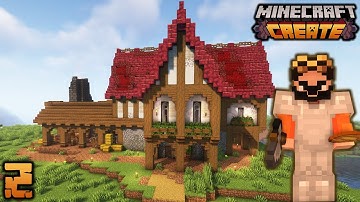 I Built a STARTER WORKSHOP in Minecraft Create Mod!