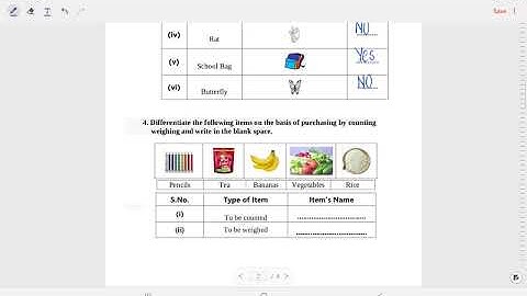 Class 2 Maths Worksheet solution week 7(13/7/21) Topic: Estimation of weight based on capacity