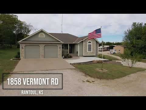 1858 Vermont Rd, Rantoul, KS home video tour