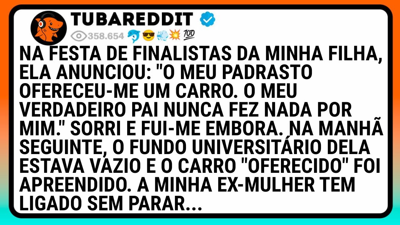 Na Festa De Finalistas Da Minha Filha, Ela Anunciou: 