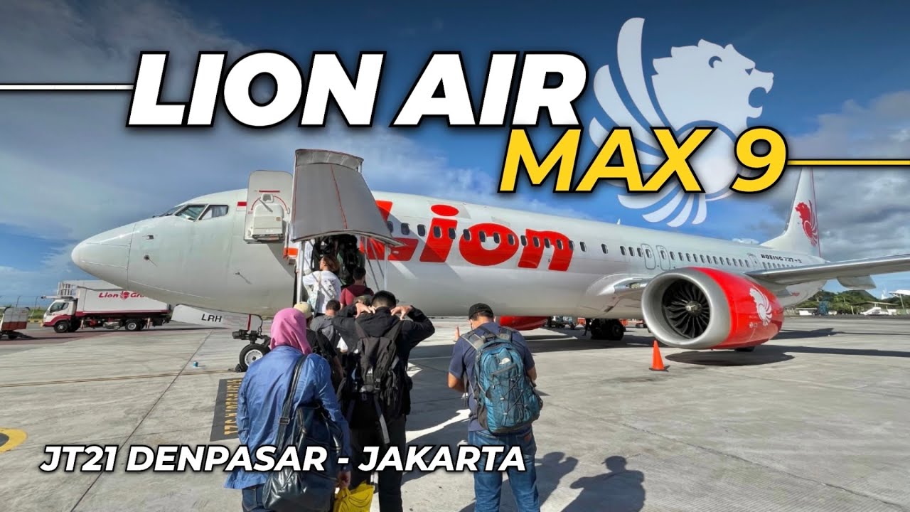 LANGKA, CUMA ADA 4‼️ NYOBAIN BOEING 737 MAX 9 LION AIR✈️ JT21 Denpasar - Jakarta