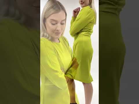 QUIOSQUE Sukienka w kolorze limonkowym #shorts