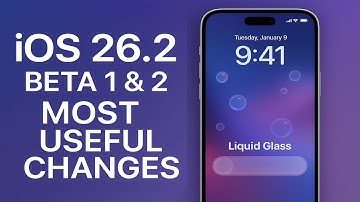 iOS 26.2 Beta 1 & 2 – Lockscreen Liquid Glass Slider, Measure Level & Notification Bubble & More
