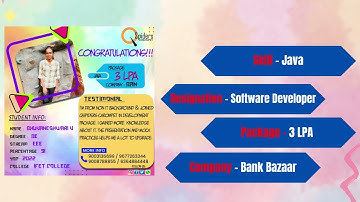 Successfully placed as a Software Developer | Student Review & Experience at QSpiders Chrompet