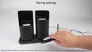 Retekess Td186 Anti-Tip Restaurant Pager System Pairing And Reminder Duration Instructions