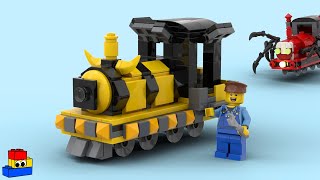 Choo Choo Charles + LEGO: How to make a mini Yellow Player Train (tutorial)