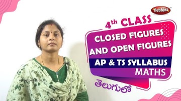 #Class 4 Mathematics | CLOSED FIGURES AND OPEN FIGURES | Maths in Telugu Explanation