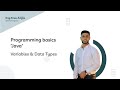 Lecture 5: Variables & Data Types