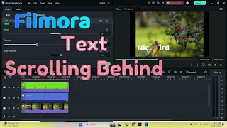 How To Make The Text To Scroll Behind The Object In Filmora | Let`s Do Tech | Video Editing