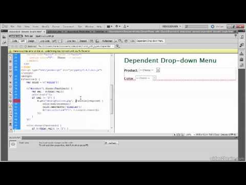 10.5  Populating a Dependent Drop-Down Menu Using a Server-Side Script