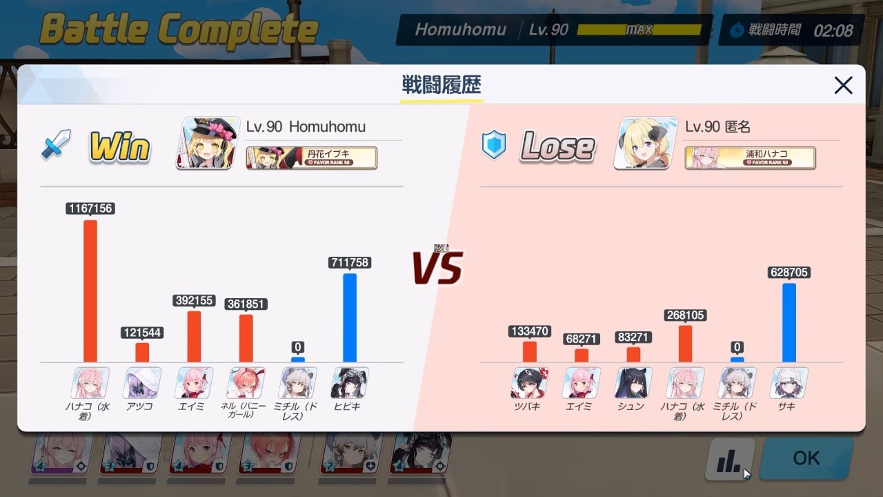 [ブルアカ][新S10][紅兔 庚 艾米 戰星 +  禮滿 響 進攻VS防守 椿 艾米 旬 水花+  禮滿 咲!][59][戦術対抗戦-市街戦]