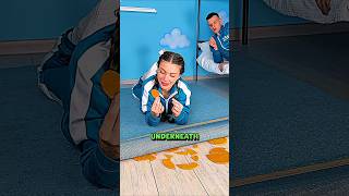 Crushing Dalgona Candy Under A Rug! 😂 #Shorts #MindBlown #FunnyMoments #SquidGame