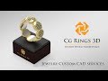 Bague  Cartes à Jouer - Bijoux 3D CAO