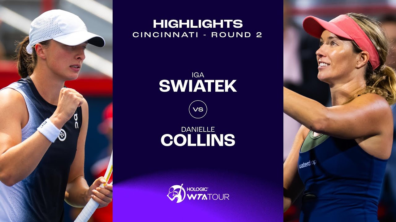 By the numbers Swiatek cruises past Collins into Cincy Round of 16